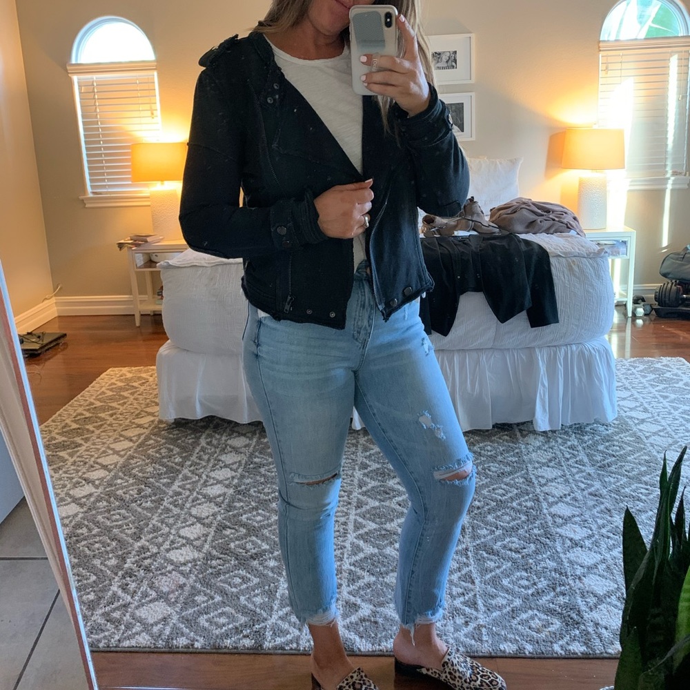 Sweatshirt Moto Jacket